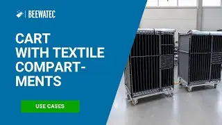 Cart with Textile Compartments - Efficient Material Handling Solution