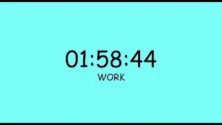 Silent 120 Min Timer - Study Timer, Work Timer, Quiet Pomodoro Session
