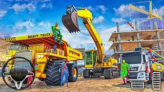 Superhero City Construction Simulator - Heavy Excavator Game 2021 - Android Gameplay