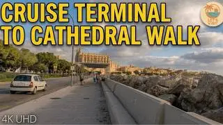 Palma de Mallorca walk from the cruise terminal along the Waterfront to the Cathedral 🌴 ☀️#mallorca