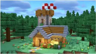 The EASIEST Starter Castle for Survival Minecraft [Tutorial]
