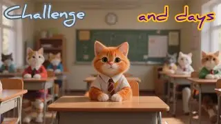 Мяо и летающий ланчбокс 😹 | Египетский смешной кот в школе! #смешно #мило
