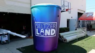 Giant Inflatable Seltzer Land Cup