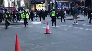 BLM Black Lives Matter Protest at Waterloo Station