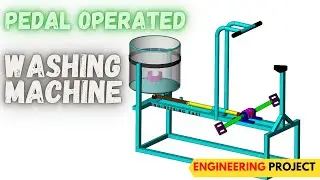 PEDAL OPERATED WASHING MACHINE |RACK AND PINION  POWERED WASHING MACHINE|OSCILLATING WASHING MACHINE