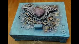 Altered wooden box