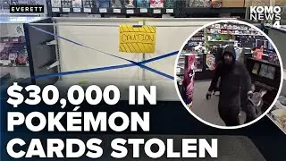 Thief steals over $30K in Pok&eacute;mon cards from Everett shop, break-ins seen across U.S.