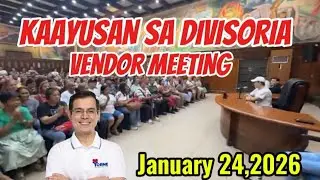 HAPPENING NOW: Pulong sa mga Vendor sa Divisoria Matapos ang Day & Night Market ng Bagong Taon