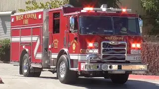 West Covina Fire Dept. Engine 121 & RA121 Responding 10/28/2025