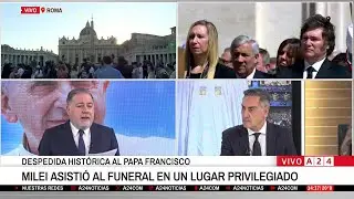 🔴 JAVIER MILEI Y VARIOS MANDATARIOS DEL MUNDO DESPIDIERON AL PAPA FRANCISCO