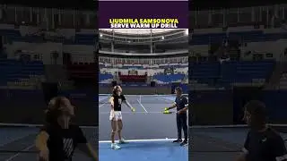 FLUID SAMSONOVA SERVE WARM UP DRILL #tennis #shorts