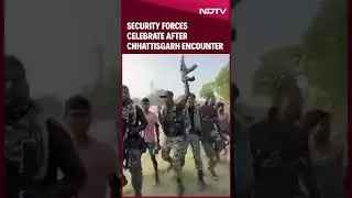Security Forces Celebrate After Encounter In Chhatisgarh
