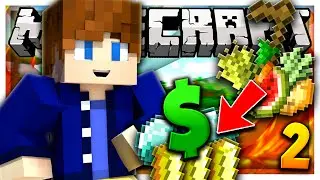 FARMING FOR STACKS OF MONEY! | Minecraft SKYBLOCK SURVIVAL #2 w/ KingPenguin & Admisful