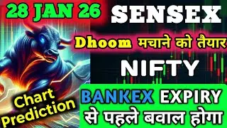 Nifty 50 Prediction Tomorrow !! Sensex Tomorrow Prediction!! Bankex Expiry से पहले क्या होगा 😱??