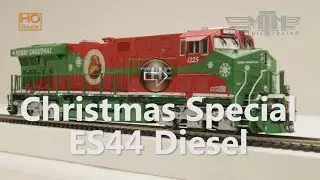 MTH HO Christmas ES44 Diesel Spotlight
