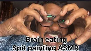 Brain eating spit painting ASMR #vlobenasmrusa 