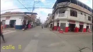 77 Candelaria - Valle del Cauca, Calle 6ta, kra 10 y Calles 11 y 12. Tour en moto por  Colombia.