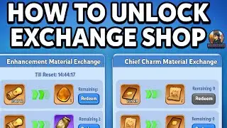 How to unlock and when to unlock exchange shop for chief gear and chief charms as F2P/low spenders 💙