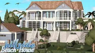 Bloxburg : 20k Cheap Victorian Family Beach House| No Large Plot | Roblox - House Build