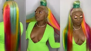 Colorful Summer Wig 🌈| El&eacute;gant&eacute; Beauty Hair |