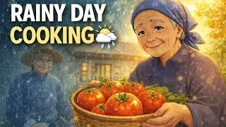 Sunshine in the Rain ☀️🌧️ | Cozy Village Cooking#ghiblistyle #leogiblistudio 