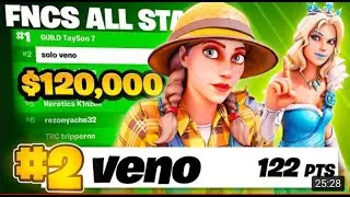 2-е место в финале Solo FNCS All-Star ($120 000) 🏆 | Veno