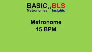 Basic Metronome 15 BPM - One Hour #listenable