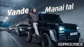 VANDE - MANAI TAL |LYRICS|