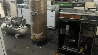 Giới thiệu máy nén khí trục vít hitachi 20hp và máy tăng áp 30kg/cm2 (zin nguyên bản nhật bãi)