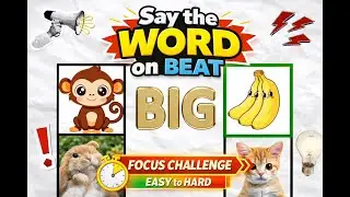Say the Word on Beat (Focus Challenge) | Easy to Hard | bazpod