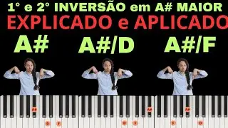A#(L&aacute; Sustenido), A#/D e A#/F - Aula de Teclado