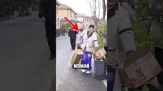 Security Guard Steals from Poor Woman &ndash; Boss Teaches Him a Lesson 😂 #shorts #helping #kindness