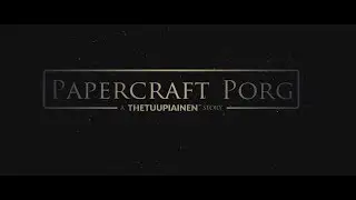 Papercraft Porg life-size