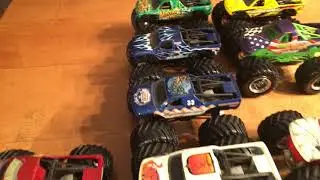 My Hotwheels Monster Jam 1:64 scale Collection