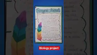 Biology project file ✨️🥰📚|
