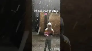 Aahana Enjoys her First Snowfall of 2026 in UK ❄️ | Child Enjoying Snow