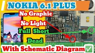 NOKIA 6.1 PLUS || NO GRAPHIC NO DISPLAY LIGHT || FULL SHORT DEAD 100 % Solution