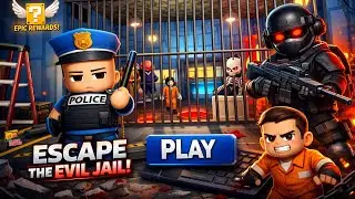 FREE POWER! 💥 POLICE JR 2 PLAYER PRISON ESCAPE! 😱