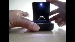 Ring display box with L.E.D