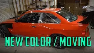 Goodbye Wisconsin! Hello New Color on the E36 Drift Car