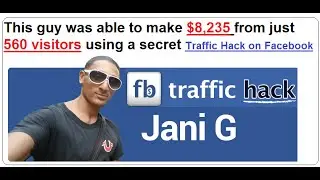 FB Traffic Hack Review - $8,235 from 560 Clicks?