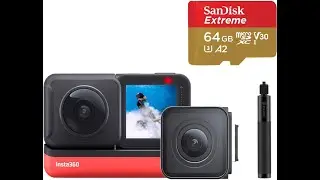 360 CAMERA 2020 Insta360 ONE R Sports Video Adaptive Action Camera (Twin Edition) Bundle