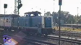 Hauptbahnhof Münster DB Eisenbahnalltag Sept. 1995 mit 212, 141, 140, 110, 103, 111, 216 ua.