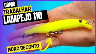 Lampejo 110 da Moro Deconto. Isca para pesca de robalo, tucunar&eacute;, dourado, trair&atilde;o, tra&iacute;ra.