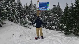 Snowboarding in the Poconos