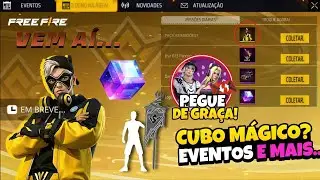URGENTE!! 2&deg; CONJUNTO GR&Aacute;TIS? MUNDIAL 2025, CUBO M&Aacute;GICO, EMOTE BANDEIR&Atilde;O E MAIS, NOVIDADES FREE FIRE