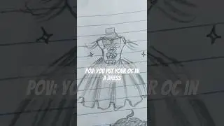 I don't think he's happy with me 😅 #katers #art #oc #dress #funny #prettyboy