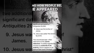 Josephus and what scholars know !￼