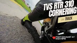 TVS APACHE RTR 310 Trying Cornering!! Exhaust Note at High RPM 😍