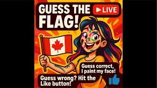 Live: Let&rsquo;s play Games the Flags guessing | Challenge to paint my face 🎨😏